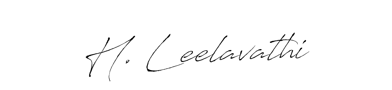 H. Leelavathi stylish signature style. Best Handwritten Sign (Antro_Vectra) for my name. Handwritten Signature Collection Ideas for my name H. Leelavathi. H. Leelavathi signature style 6 images and pictures png