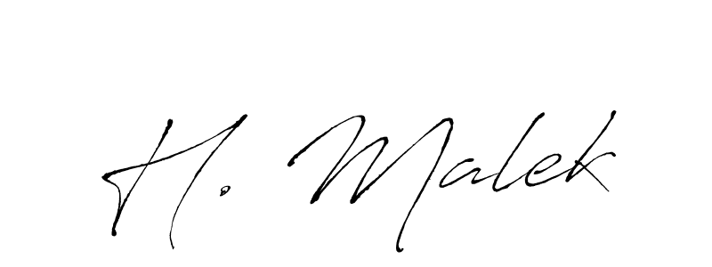 Similarly Antro_Vectra is the best handwritten signature design. Signature creator online .You can use it as an online autograph creator for name H. Malek. H. Malek signature style 6 images and pictures png