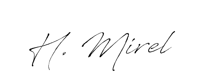 Antro_Vectra is a professional signature style that is perfect for those who want to add a touch of class to their signature. It is also a great choice for those who want to make their signature more unique. Get H. Mirel name to fancy signature for free. H. Mirel signature style 6 images and pictures png