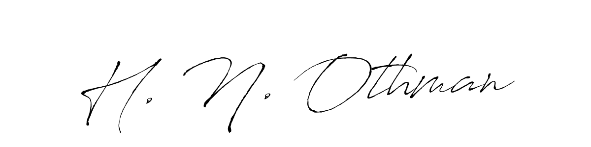 H. N. Othman stylish signature style. Best Handwritten Sign (Antro_Vectra) for my name. Handwritten Signature Collection Ideas for my name H. N. Othman. H. N. Othman signature style 6 images and pictures png