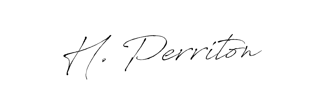 The best way (Antro_Vectra) to make a short signature is to pick only two or three words in your name. The name H. Perriton include a total of six letters. For converting this name. H. Perriton signature style 6 images and pictures png