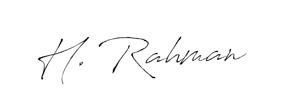 How to make H. Rahman signature? Antro_Vectra is a professional autograph style. Create handwritten signature for H. Rahman name. H. Rahman signature style 6 images and pictures png