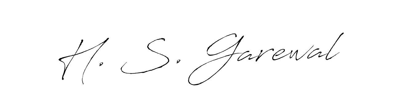 Use a signature maker to create a handwritten signature online. With this signature software, you can design (Antro_Vectra) your own signature for name H. S. Garewal. H. S. Garewal signature style 6 images and pictures png