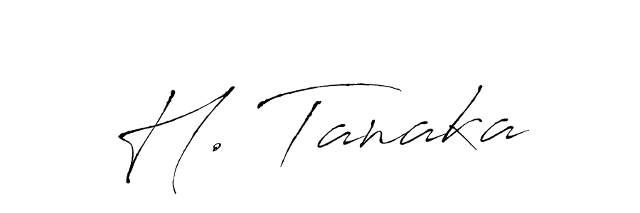 You should practise on your own different ways (Antro_Vectra) to write your name (H. Tanaka) in signature. don't let someone else do it for you. H. Tanaka signature style 6 images and pictures png