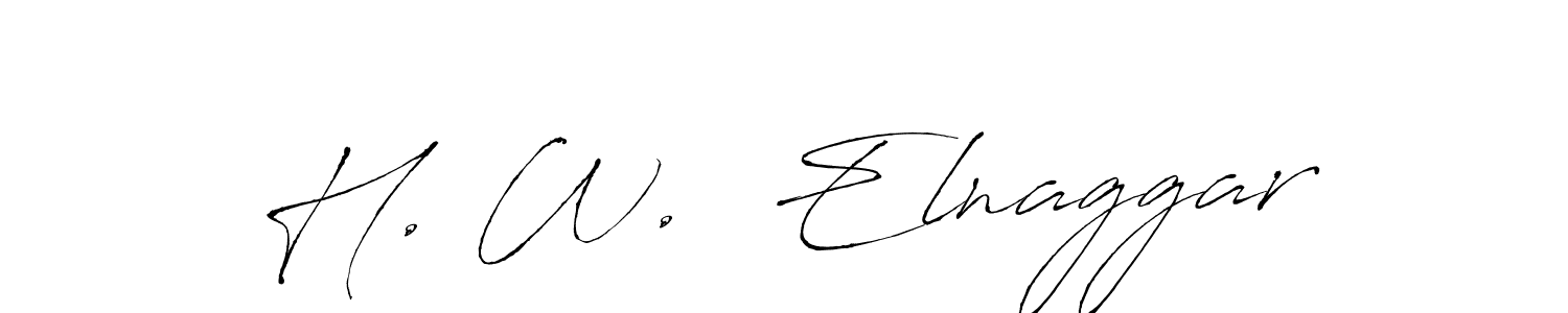 You can use this online signature creator to create a handwritten signature for the name H. W.  Elnaggar. This is the best online autograph maker. H. W.  Elnaggar signature style 6 images and pictures png