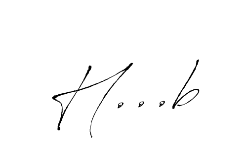 Design your own signature with our free online signature maker. With this signature software, you can create a handwritten (Antro_Vectra) signature for name H...b. H...b signature style 6 images and pictures png