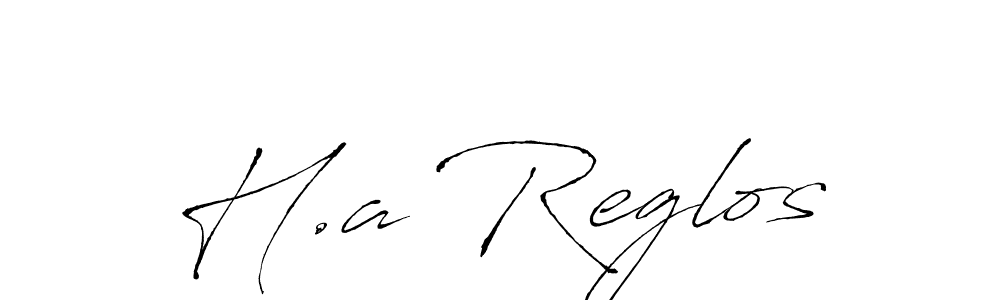 Antro_Vectra is a professional signature style that is perfect for those who want to add a touch of class to their signature. It is also a great choice for those who want to make their signature more unique. Get H.a Reglos name to fancy signature for free. H.a Reglos signature style 6 images and pictures png