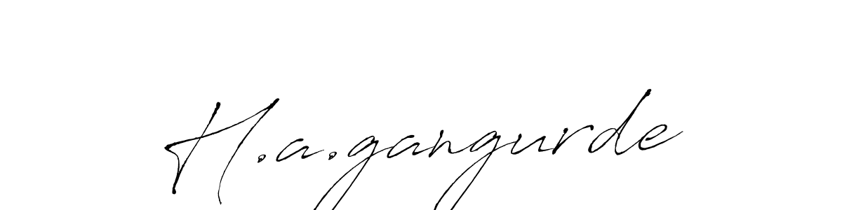 You can use this online signature creator to create a handwritten signature for the name H.a.gangurde. This is the best online autograph maker. H.a.gangurde signature style 6 images and pictures png