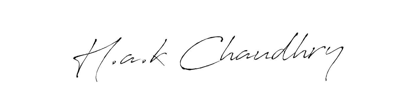 if you are searching for the best signature style for your name H.a.k Chaudhry. so please give up your signature search. here we have designed multiple signature styles  using Antro_Vectra. H.a.k Chaudhry signature style 6 images and pictures png