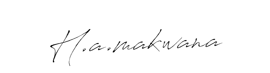 How to make H.a.makwana signature? Antro_Vectra is a professional autograph style. Create handwritten signature for H.a.makwana name. H.a.makwana signature style 6 images and pictures png