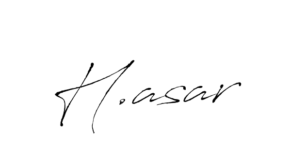 Design your own signature with our free online signature maker. With this signature software, you can create a handwritten (Antro_Vectra) signature for name H.asar. H.asar signature style 6 images and pictures png