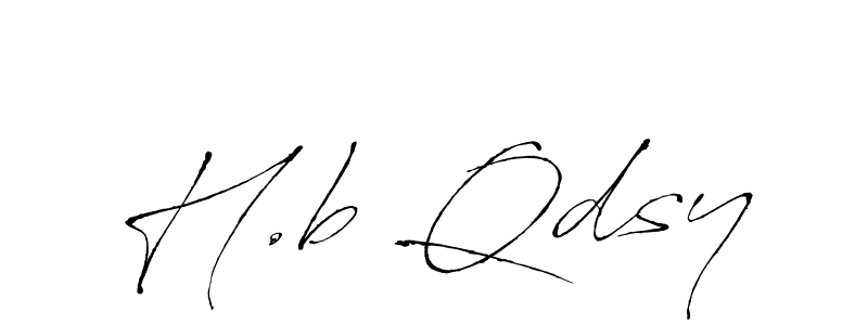 Use a signature maker to create a handwritten signature online. With this signature software, you can design (Antro_Vectra) your own signature for name H.b Qdsy. H.b Qdsy signature style 6 images and pictures png