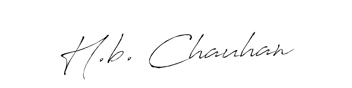 Antro_Vectra is a professional signature style that is perfect for those who want to add a touch of class to their signature. It is also a great choice for those who want to make their signature more unique. Get H.b. Chauhan name to fancy signature for free. H.b. Chauhan signature style 6 images and pictures png