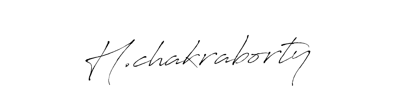 Design your own signature with our free online signature maker. With this signature software, you can create a handwritten (Antro_Vectra) signature for name H.chakraborty. H.chakraborty signature style 6 images and pictures png