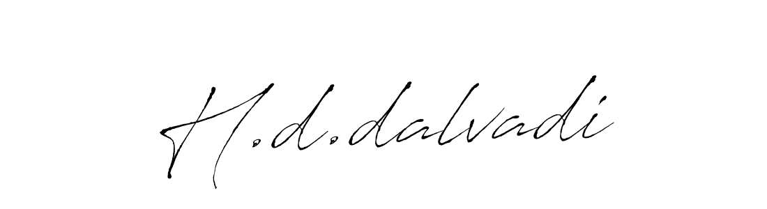 Create a beautiful signature design for name H.d.dalvadi. With this signature (Antro_Vectra) fonts, you can make a handwritten signature for free. H.d.dalvadi signature style 6 images and pictures png