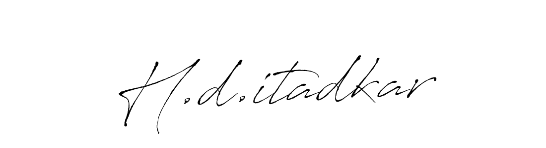 How to make H.d.itadkar signature? Antro_Vectra is a professional autograph style. Create handwritten signature for H.d.itadkar name. H.d.itadkar signature style 6 images and pictures png