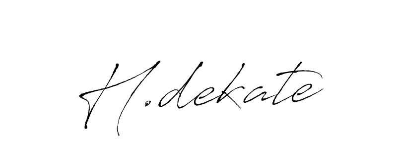 You can use this online signature creator to create a handwritten signature for the name H.dekate. This is the best online autograph maker. H.dekate signature style 6 images and pictures png