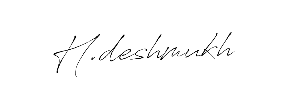 Make a beautiful signature design for name H.deshmukh. Use this online signature maker to create a handwritten signature for free. H.deshmukh signature style 6 images and pictures png