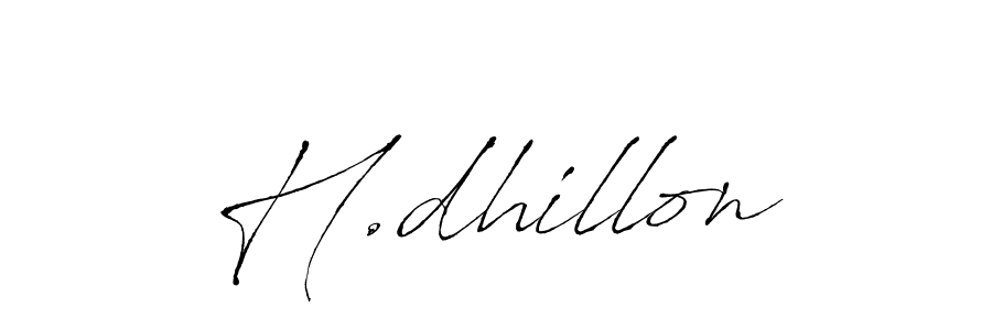 Design your own signature with our free online signature maker. With this signature software, you can create a handwritten (Antro_Vectra) signature for name H.dhillon. H.dhillon signature style 6 images and pictures png