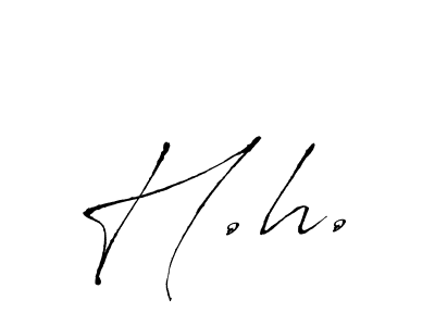 How to make H.h. signature? Antro_Vectra is a professional autograph style. Create handwritten signature for H.h. name. H.h. signature style 6 images and pictures png