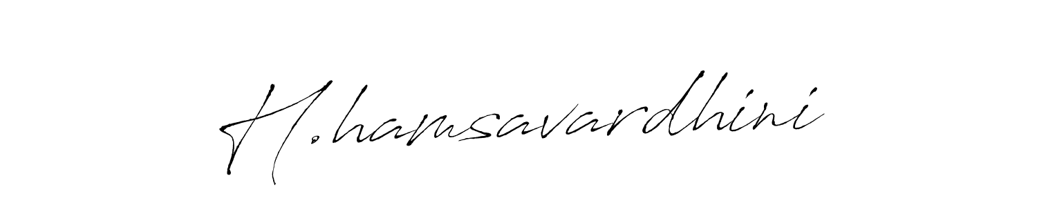 Similarly Antro_Vectra is the best handwritten signature design. Signature creator online .You can use it as an online autograph creator for name H.hamsavardhini. H.hamsavardhini signature style 6 images and pictures png