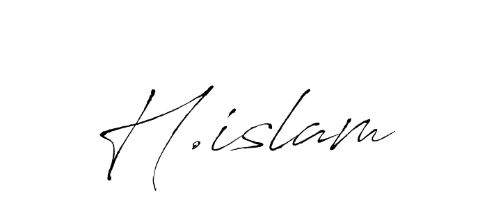 How to Draw H.islam signature style? Antro_Vectra is a latest design signature styles for name H.islam. H.islam signature style 6 images and pictures png