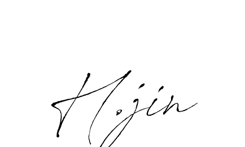 How to make H.jin name signature. Use Antro_Vectra style for creating short signs online. This is the latest handwritten sign. H.jin signature style 6 images and pictures png