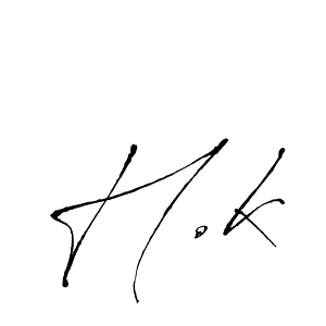 How to make H.k signature? Antro_Vectra is a professional autograph style. Create handwritten signature for H.k name. H.k signature style 6 images and pictures png