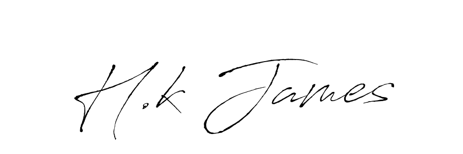 H.k James stylish signature style. Best Handwritten Sign (Antro_Vectra) for my name. Handwritten Signature Collection Ideas for my name H.k James. H.k James signature style 6 images and pictures png