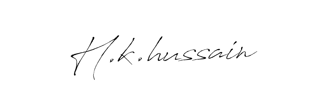 How to make H.k.hussain signature? Antro_Vectra is a professional autograph style. Create handwritten signature for H.k.hussain name. H.k.hussain signature style 6 images and pictures png