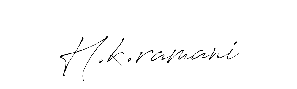 How to Draw H.k.ramani signature style? Antro_Vectra is a latest design signature styles for name H.k.ramani. H.k.ramani signature style 6 images and pictures png