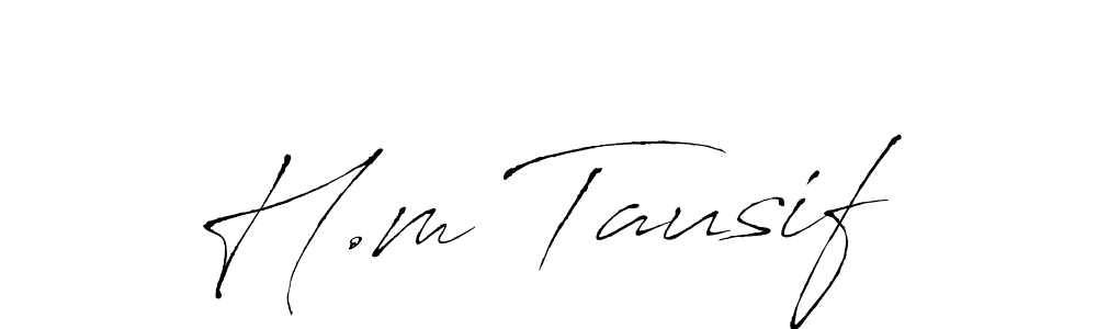 You can use this online signature creator to create a handwritten signature for the name H.m Tausif. This is the best online autograph maker. H.m Tausif signature style 6 images and pictures png