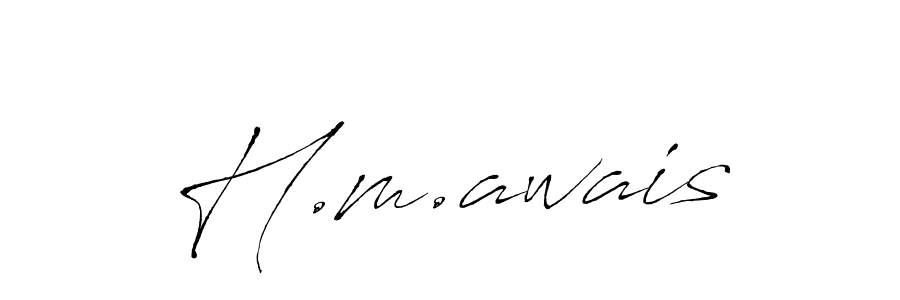 The best way (Antro_Vectra) to make a short signature is to pick only two or three words in your name. The name H.m.awais include a total of six letters. For converting this name. H.m.awais signature style 6 images and pictures png