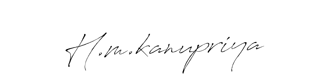 Similarly Antro_Vectra is the best handwritten signature design. Signature creator online .You can use it as an online autograph creator for name H.m.kanupriya. H.m.kanupriya signature style 6 images and pictures png