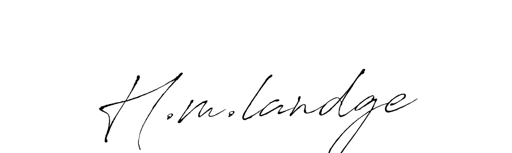 Similarly Antro_Vectra is the best handwritten signature design. Signature creator online .You can use it as an online autograph creator for name H.m.landge. H.m.landge signature style 6 images and pictures png