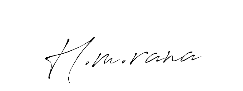 H.m.rana stylish signature style. Best Handwritten Sign (Antro_Vectra) for my name. Handwritten Signature Collection Ideas for my name H.m.rana. H.m.rana signature style 6 images and pictures png