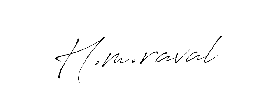 You should practise on your own different ways (Antro_Vectra) to write your name (H.m.raval) in signature. don't let someone else do it for you. H.m.raval signature style 6 images and pictures png