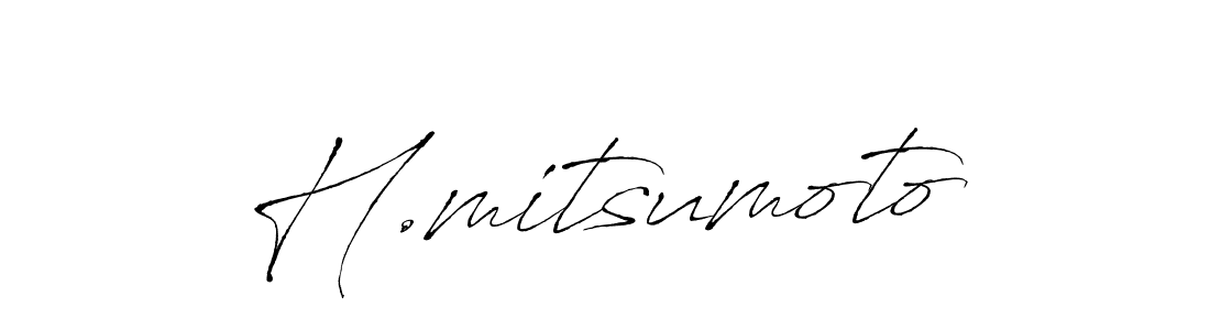 Use a signature maker to create a handwritten signature online. With this signature software, you can design (Antro_Vectra) your own signature for name H.mitsumoto. H.mitsumoto signature style 6 images and pictures png