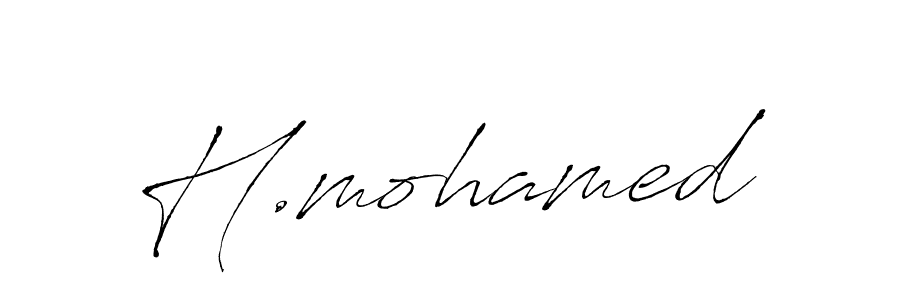 Antro_Vectra is a professional signature style that is perfect for those who want to add a touch of class to their signature. It is also a great choice for those who want to make their signature more unique. Get H.mohamed name to fancy signature for free. H.mohamed signature style 6 images and pictures png