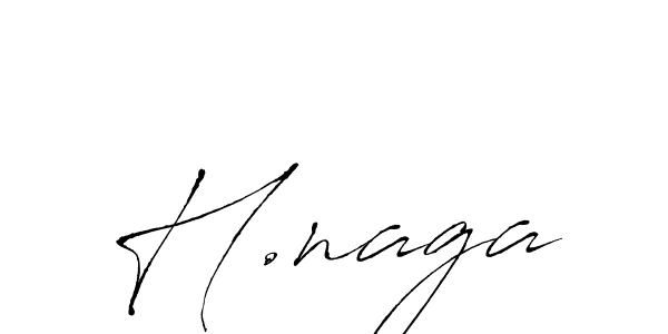 Use a signature maker to create a handwritten signature online. With this signature software, you can design (Antro_Vectra) your own signature for name H.naga. H.naga signature style 6 images and pictures png