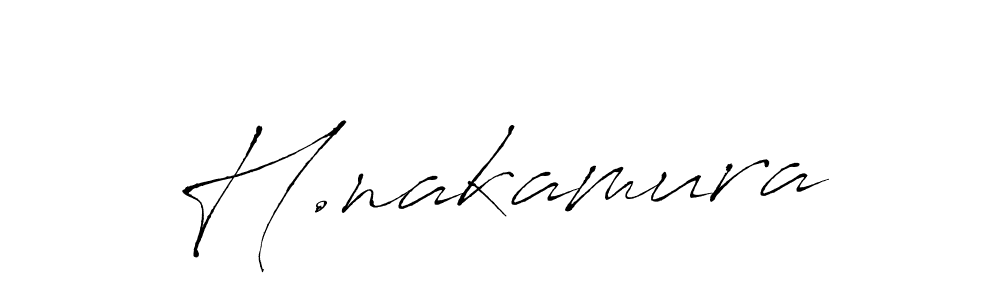 How to Draw H.nakamura signature style? Antro_Vectra is a latest design signature styles for name H.nakamura. H.nakamura signature style 6 images and pictures png