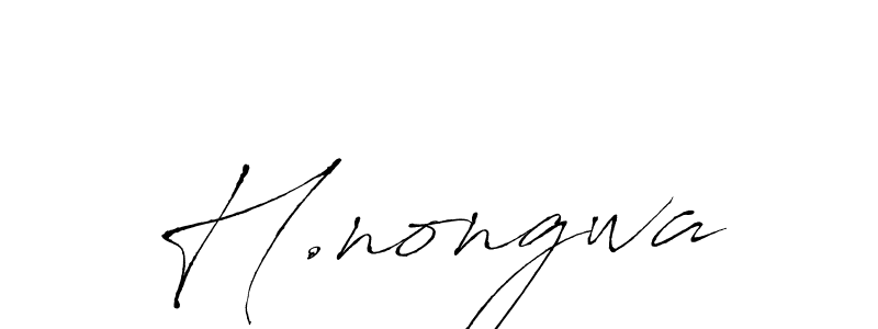 How to make H.nongwa signature? Antro_Vectra is a professional autograph style. Create handwritten signature for H.nongwa name. H.nongwa signature style 6 images and pictures png