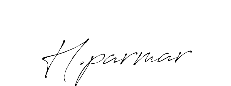 if you are searching for the best signature style for your name H.parmar. so please give up your signature search. here we have designed multiple signature styles  using Antro_Vectra. H.parmar signature style 6 images and pictures png