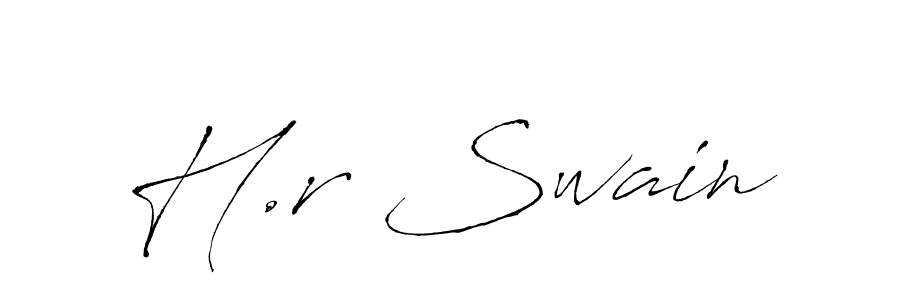 Design your own signature with our free online signature maker. With this signature software, you can create a handwritten (Antro_Vectra) signature for name H.r Swain. H.r Swain signature style 6 images and pictures png