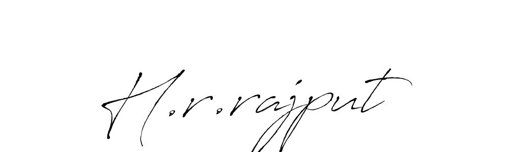 Make a beautiful signature design for name H.r.rajput. Use this online signature maker to create a handwritten signature for free. H.r.rajput signature style 6 images and pictures png
