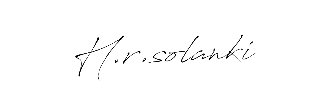 Design your own signature with our free online signature maker. With this signature software, you can create a handwritten (Antro_Vectra) signature for name H.r.solanki. H.r.solanki signature style 6 images and pictures png