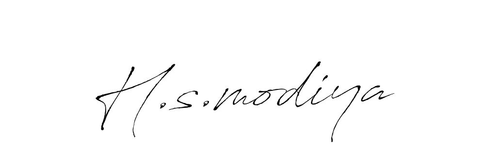 The best way (Antro_Vectra) to make a short signature is to pick only two or three words in your name. The name H.s.modiya include a total of six letters. For converting this name. H.s.modiya signature style 6 images and pictures png