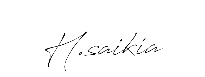 Also You can easily find your signature by using the search form. We will create H.saikia name handwritten signature images for you free of cost using Antro_Vectra sign style. H.saikia signature style 6 images and pictures png