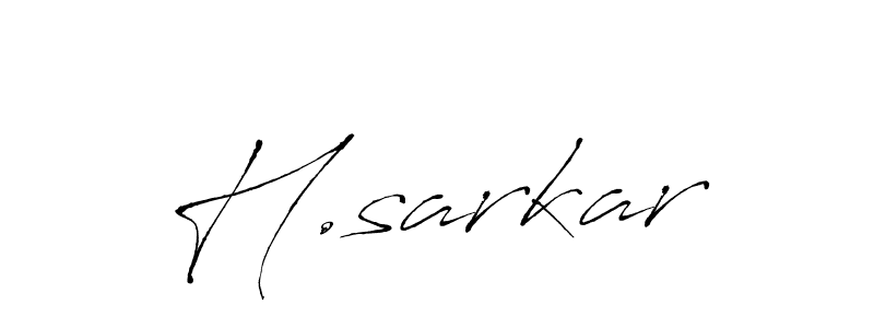 Make a beautiful signature design for name H.sarkar. With this signature (Antro_Vectra) style, you can create a handwritten signature for free. H.sarkar signature style 6 images and pictures png