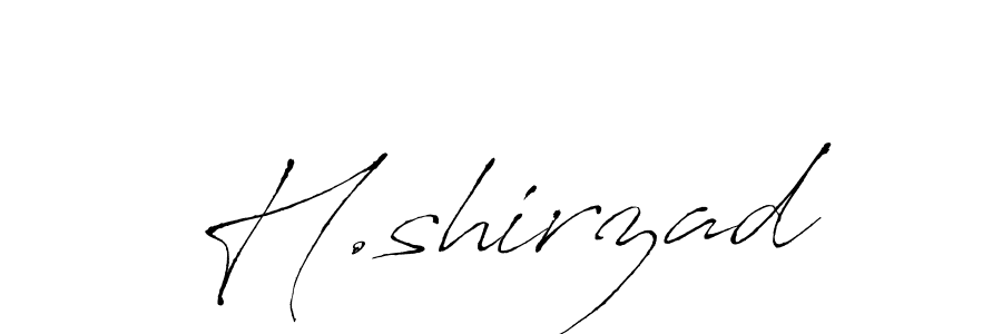 Design your own signature with our free online signature maker. With this signature software, you can create a handwritten (Antro_Vectra) signature for name H.shirzad. H.shirzad signature style 6 images and pictures png